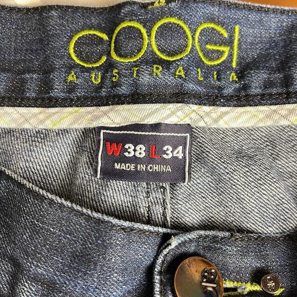 COOGI Vintage Y2K Men's Straight Leg Dark Wash Jeans 38X34 - Picture 11 of 13
